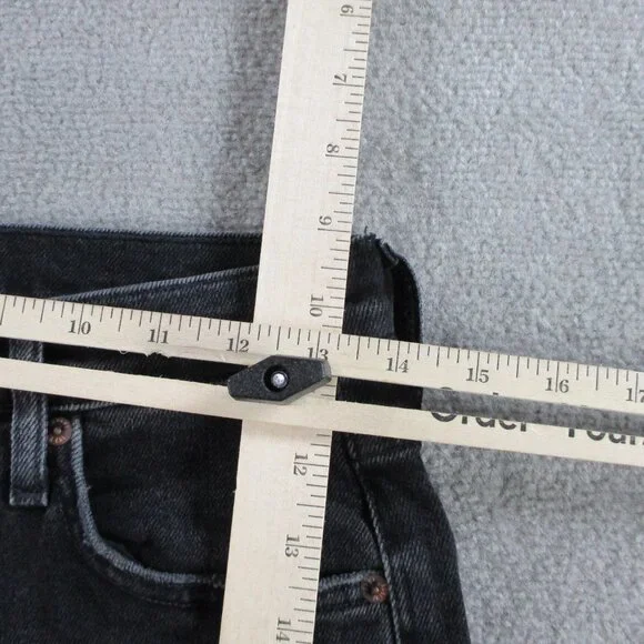 Agolde Jeans Womens 27 Black Denim Nico High Rise Slim Boot Hotline NWT $218 - Picture 7 of 15